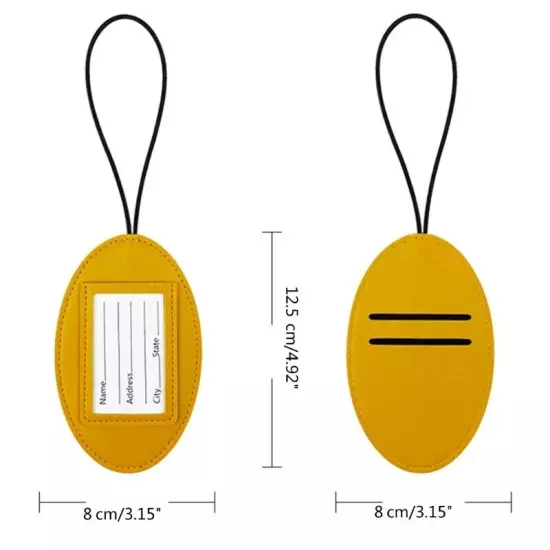 Convenient PU Baggage LabelSuitable for Regular Travelers and Students