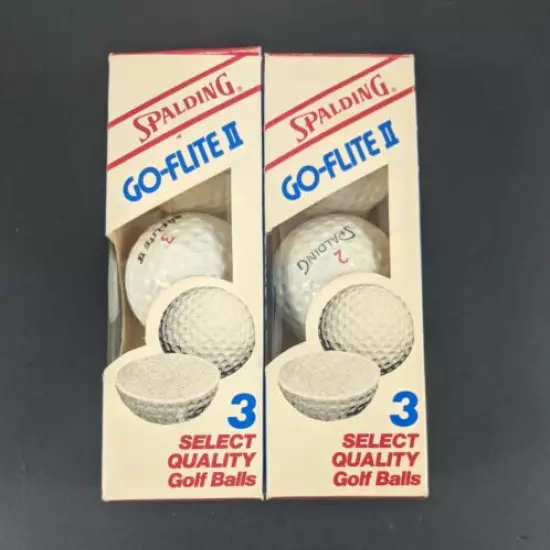 Spalding Golf Balls Go-Flite 2 Made USA (6 total)