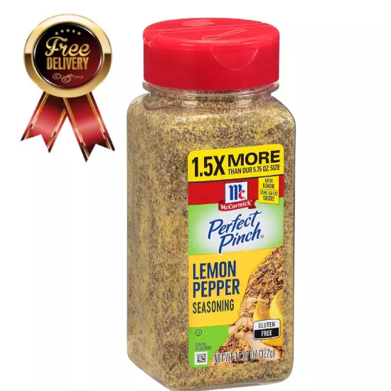 McCormick Perfect Pinch Lemon Pepper Seasoning, 11.37 oz FREE SHIPPING