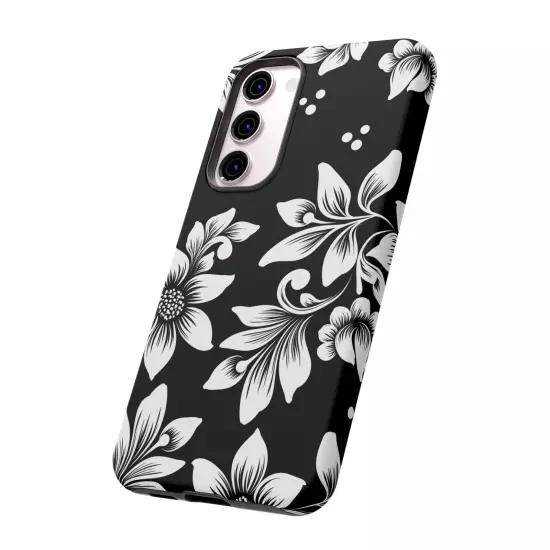 Black & White Floral Style - Tough Cases