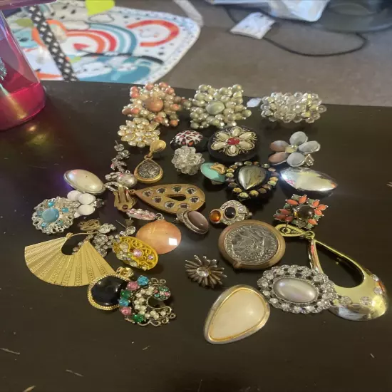 vintage single earrings lot #1