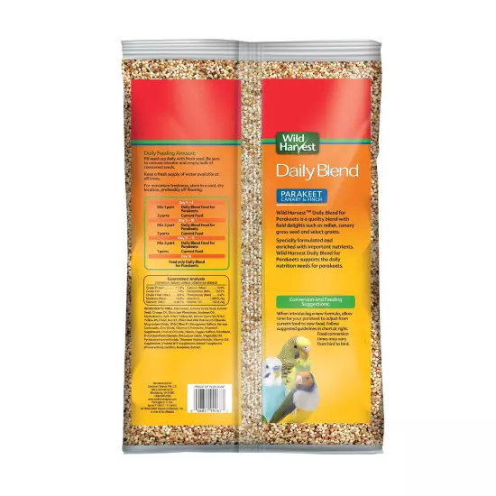 Parakeet, Canary & Finch Daily Nutrition Blend, 10 Lbs.