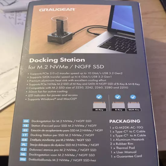 graugear Docking Station For M.2 Name/ngff Ssd