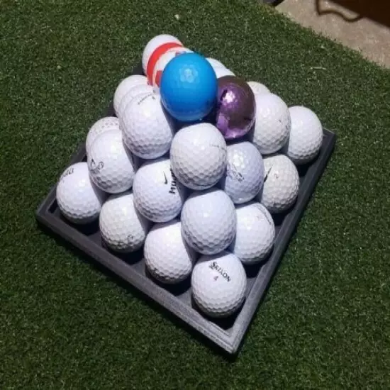 Golf Ball Pyramid Holder (White)