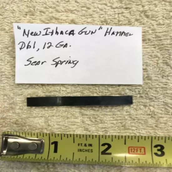 Ithaca, "NEW ITHACA GUN", 12 ga hammer gun: Sear Spring