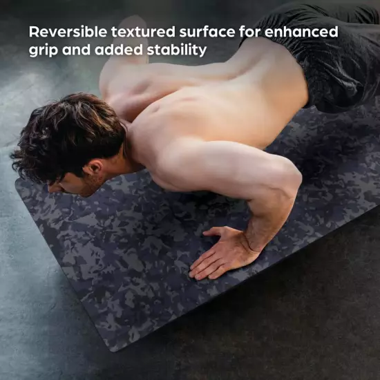 Blue Camo 72 In. X 24 In. Foam Multi-Use Fitness Mat (12 Sq. Ft)