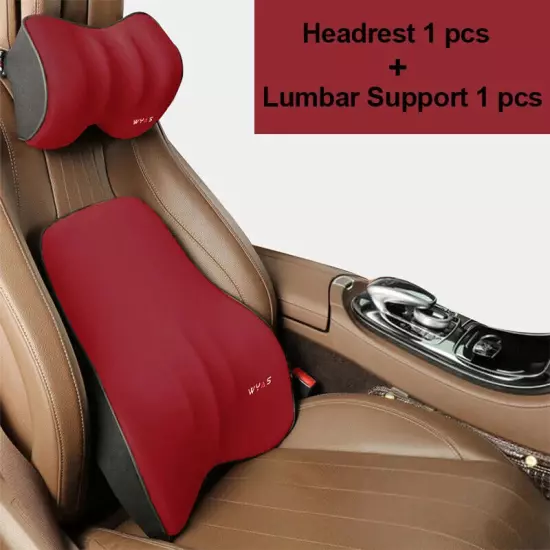 Car Pillow Lumbar Support Back Cushion Car Seat Neck Pillow Auto Pillow Cushion