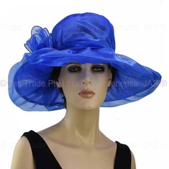 Spring Race Carnival Derby Day Church Wedding Women Ladies Organza Evening Hat