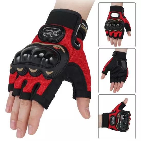 Motorcycle Half Finger Gloves Anti-fall Outdoor Sports Four Seasons Non-slip