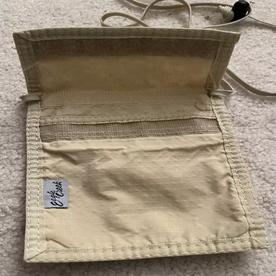 Beige Eagle Creek Travel Gear Secret Hidden Money Passport Pouch With Pockets