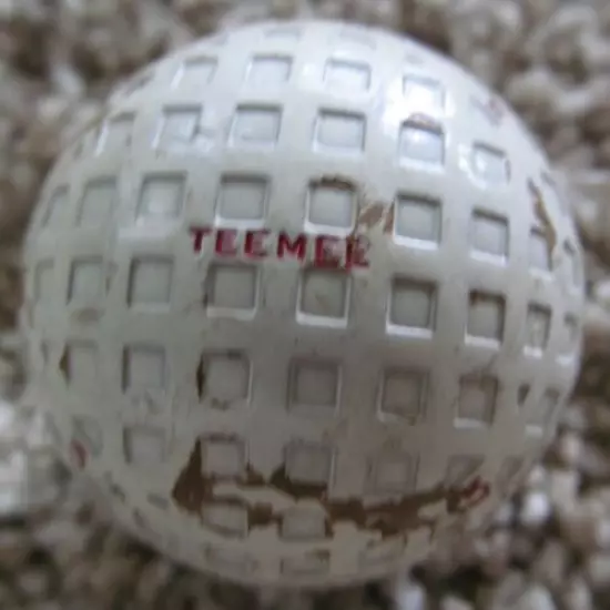 VINTAGE MESH GOLF BALL-THE TEEMEE WITH MULTI MARKING-VERY STRONG PATTERN