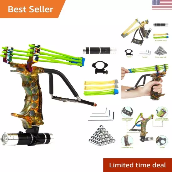 Professional High Velocity Hunting Slingshot with Night Vision - Aluminum Con...