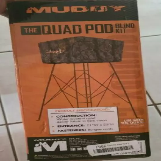 Muddy The Quad Pod Blind Kit w/ Zippered Entrance 