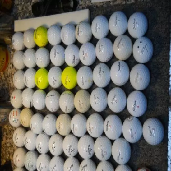 Lot of Titleist (84) & Callaway (30) Golf Balls USED