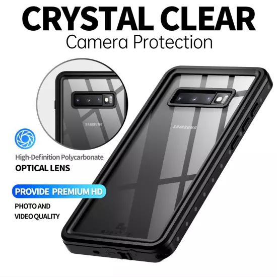 For Samsung Galaxy S10 Plus Waterproof Case Shockproof Built in Screen Protector