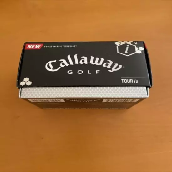 1 Box of 3x4 CALLAWAY TOUR ix Golf Balls,Inertia Technology, New,