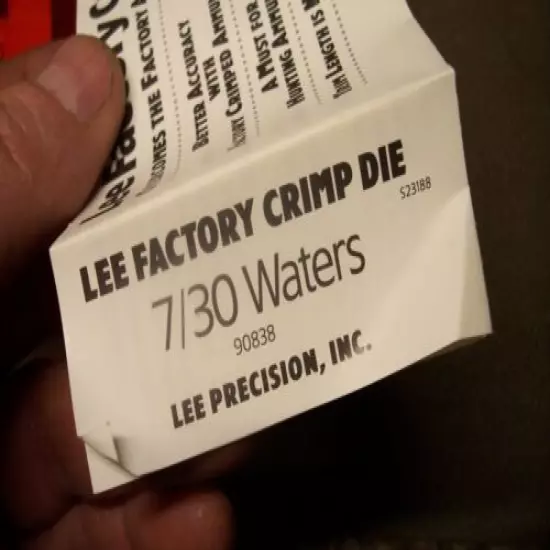 Lee Factory Crimp Die 7/30 WATERS 