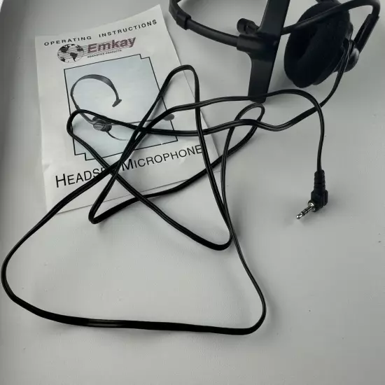 Emkay Computer Single Ear Headset with Swivel Mic For Skype, Zoom, Video Calls