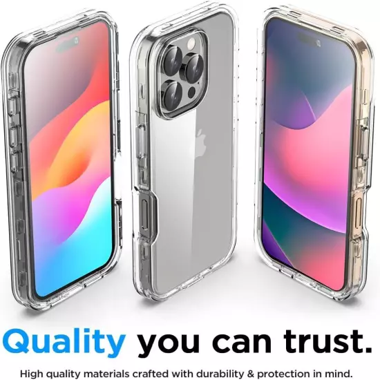 Shockproof Case For iPhone 16 15 14 Plus 13 12 11 Pro Max Case Screen Protector