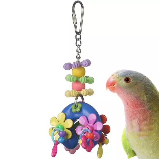 Flower Power Bird Toy Small Bird Toy, Chewable Bird Toy, Parrot Toy Spinning Toy