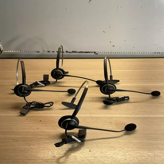 Jabra GN 2100 Headset/ Lot Of 4 / 3 Bases / PREOWNED /JUA895