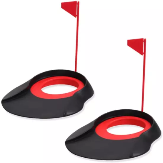 2 Pack Golf Practice Putting Cup Golf Putter Regulation Cup Golf Putting Green H