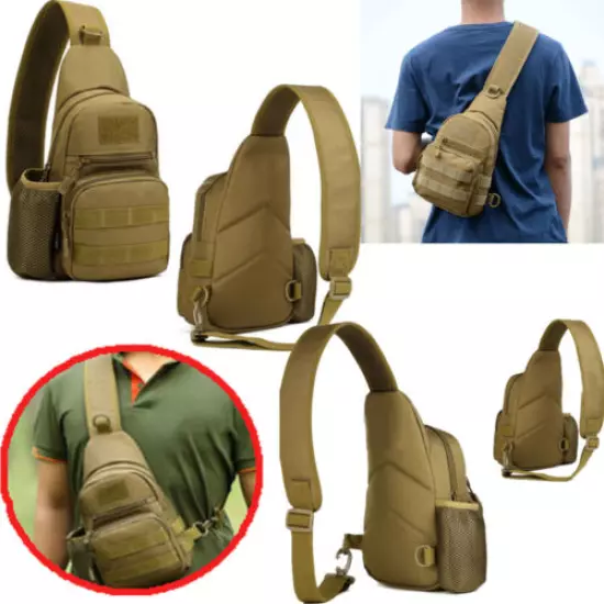 Outdoor Tactical Military Trekking Shoulder Bag with Water Bottle Waist Bags