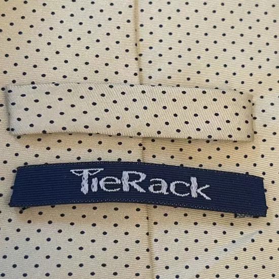 Tie Rack Gold Blue 100% Silk Men’s Neck Tie Made In China