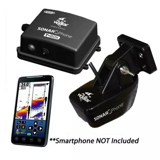 Vexilar SP200 WiFi Sonar Phone TBox Transducer Permanent Boat Mount Installation