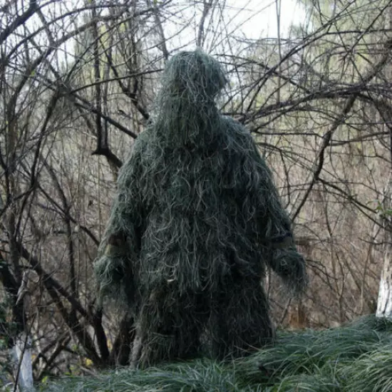 Adult Hunting Woodland Desert Camo Sniper Tactical Camouflage Suit Ghillie Suit 