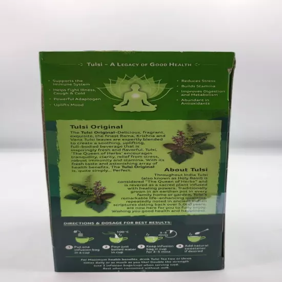 Tulsi Original EXP.12/2025 OFFICIAL USA Tea USDA Organic India USA OFFICIAL