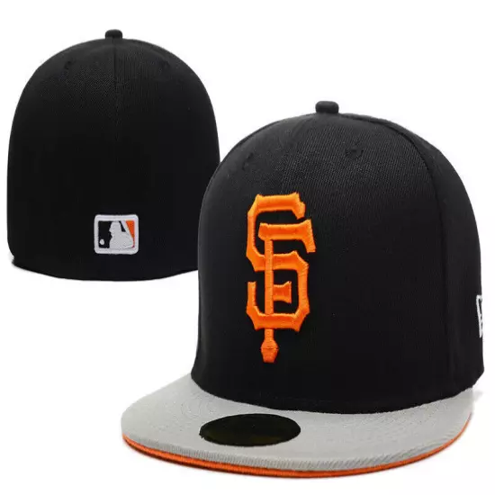 San Francisco Giants SF Fitted Hat Cap MLB Men's Casual Baseball Caps