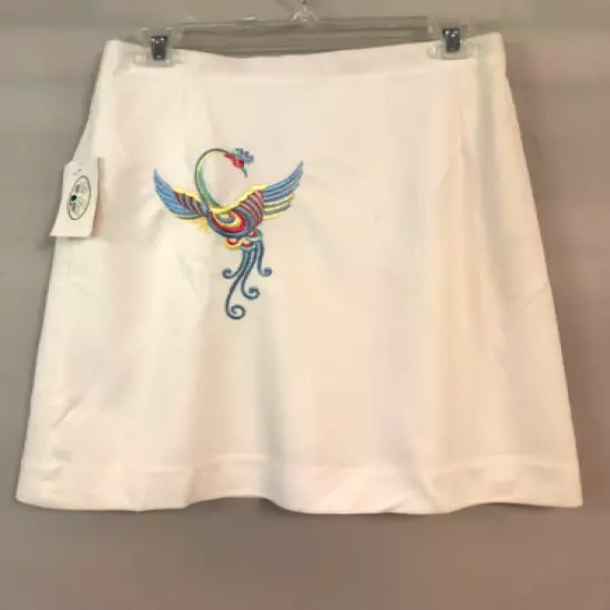 Vintage DI FINI Originals Golf Skorts With Embroidered Phoenix Size 10 NWT