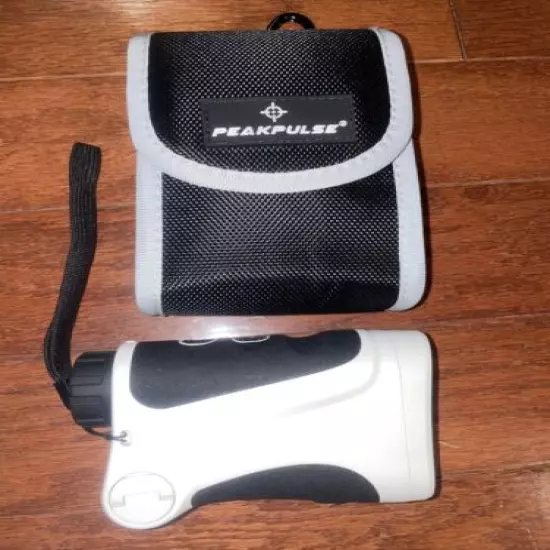 PeakPulse 6S Golf Laser Rangefinder Flag Acquisition LE600G Blk / Whi OPEN BOX