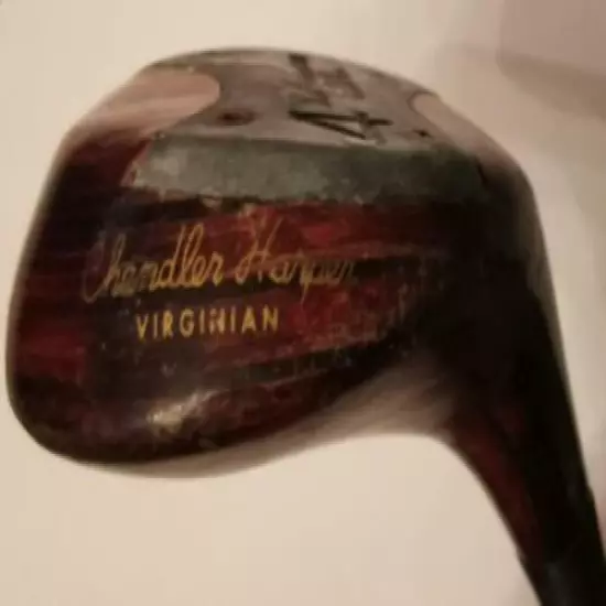 Vintage Northwestern Chandler Harper Virginian #4 Wooden RH Fairway Wood