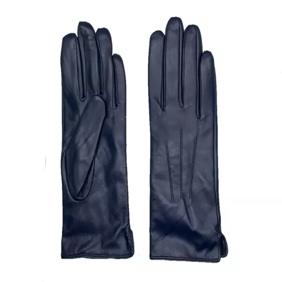 Womens Genuine Nappa Sheepskin Leather Lined Gloves 