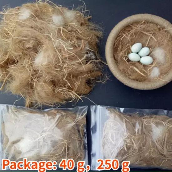 DIY Bird Nesting Material Jute Fiber Shred Nest for Parrot Finch Budgie Decor