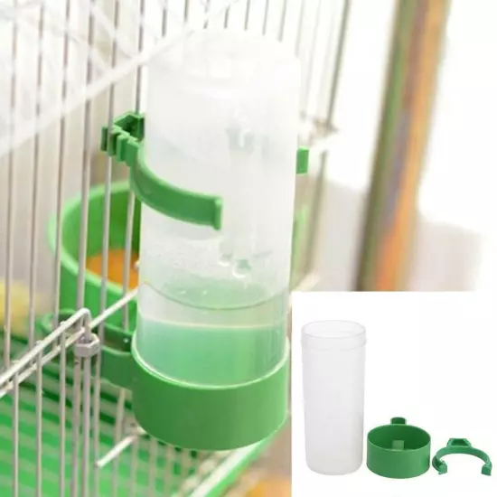 Bird Water Dispensers Pet Drinker Feeders For Cage Budgie Parakeet 60/140ml US *