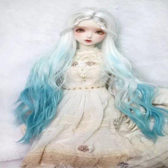 Curly hair bangs braid High Temperature Fiber BJD Doll Wig for 1/3 1/4 1/6