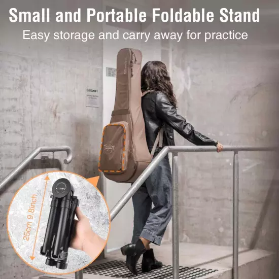 Foldable A-Frame Guitar Stand Portable Guitar Floor Stand Non-slip Silicone 