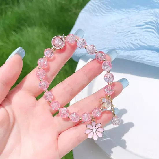 Crystal Bracelet Daisy Bracelet Beads Cute Girly Fashion Gelang Accessories C2N9