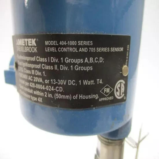 AMETEK 705-0001-001 404-1000 120/240VAC 1000PSI NSNP