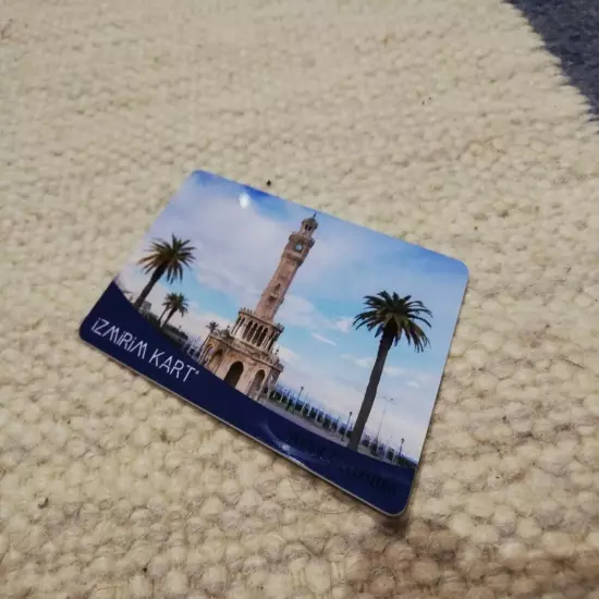 Unused Turkish city Izmir Travel Cards - Izmirim - loaded with 100 Lira