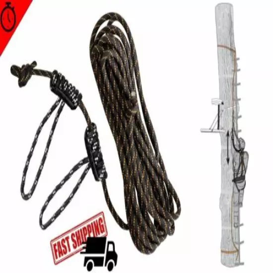 Muddy Safe-Line Treestand Braided Nylon Life Line for Hunting 30ft MSA500