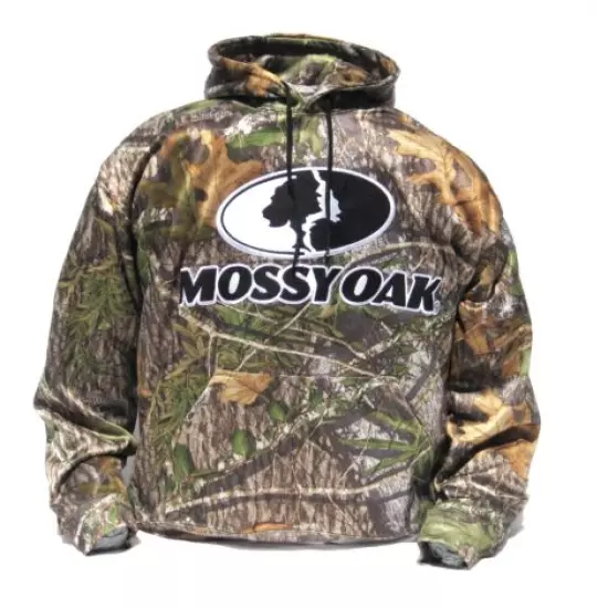 Cabela's Men's Mossy Oak OBSESSION Quiet Performance Logo Fleece Hunting Hoodie