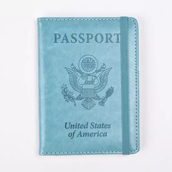 Slim Leather Travel Passport Wallet Holder RFID Blocking ID Card Case Cover