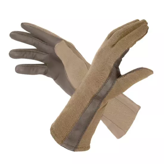 Nomex Summer Flight Gloves Flyer's Pilot Glove, Fire Resistant, Mil-Spec, Sage