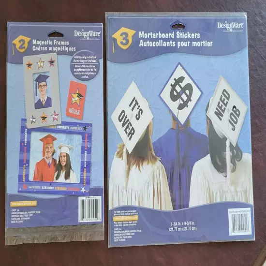 DESIGNWARE GRADUATION MAGNETIC FRAMES AND MORTARBOARD STICKER KIT