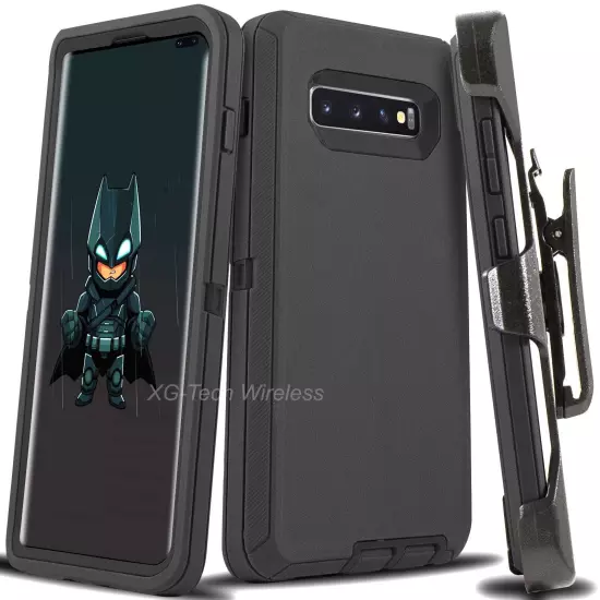 For Galaxy S10 + Plus S10e Case Cover Shockproof Series Fits Defender Belt Clip