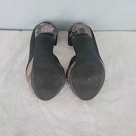 nine west black platform heels 7.5m